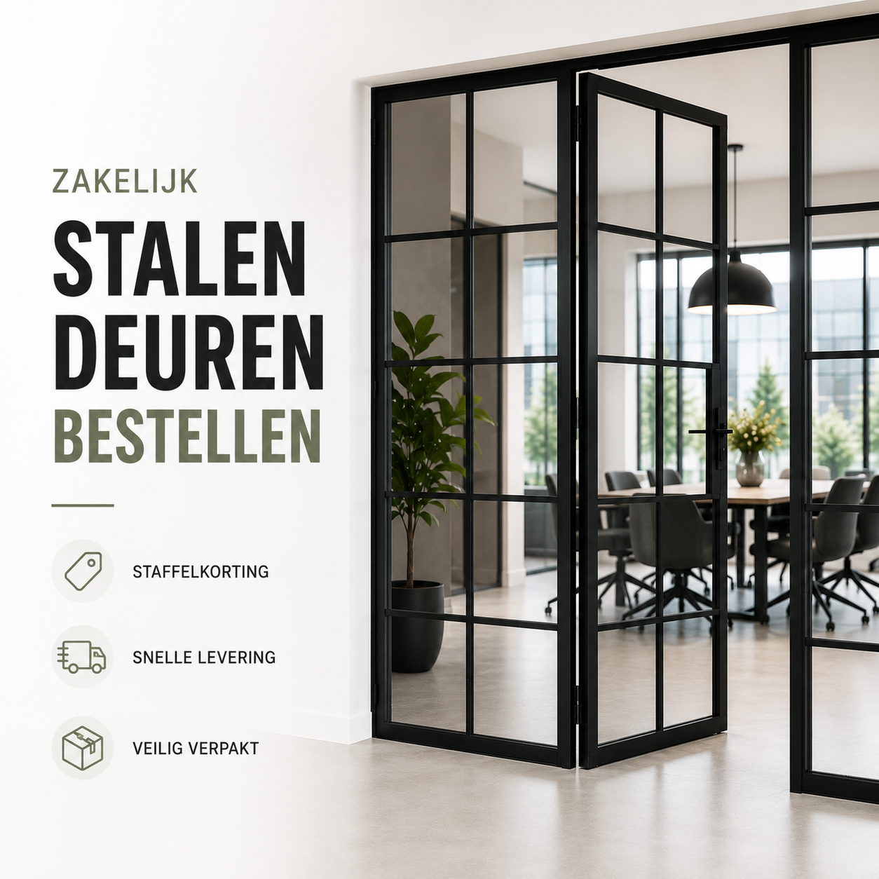 🤝Zakelijk stalen deuren bestellen: alle voordelen voor B2B