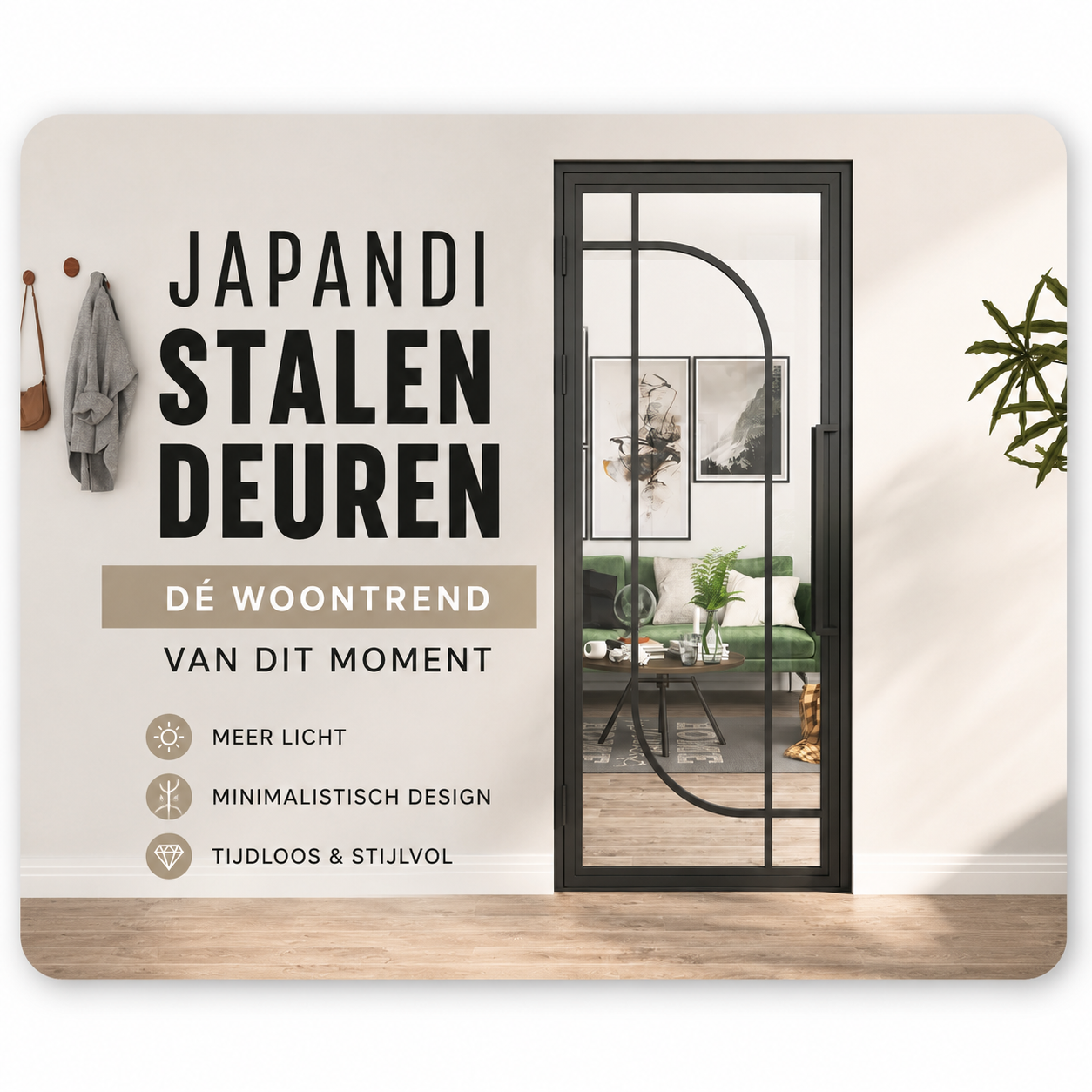 ⛩️Japandi stalen deuren: dé woontrend van dit moment