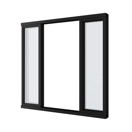 Glazen wand met schuifdeuren - OP MAAT